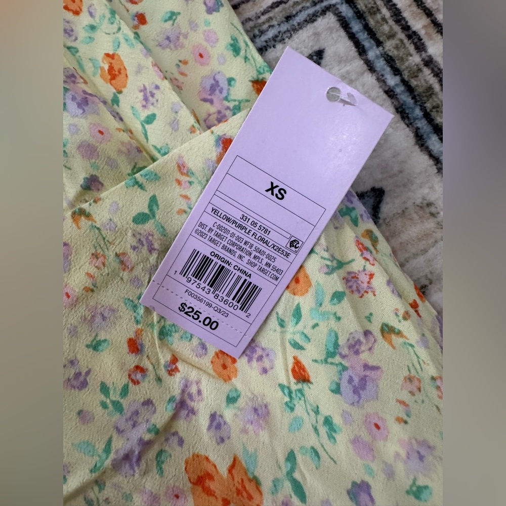 wild fable Yellow Floral Midi Skirt - Picture 4 of 6